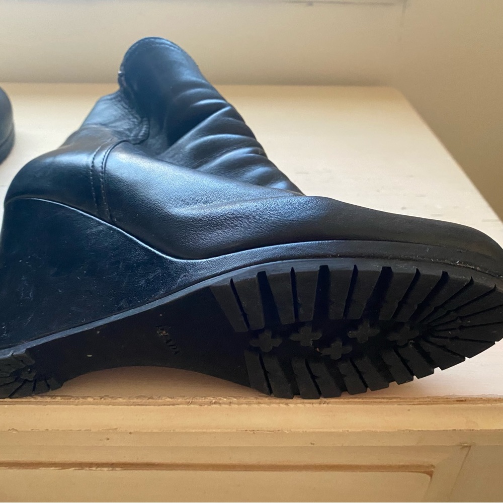 Prada black wedge boots - Picture 4 of 4